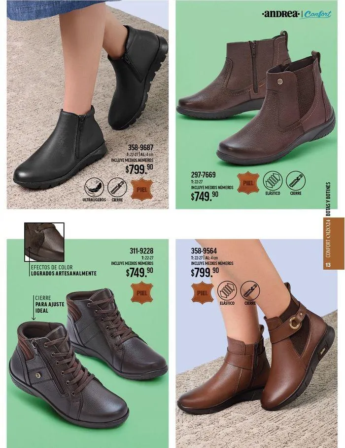 Catálogo de ANDREA - CALZADO CONFORT 26 de agosto al 25 de enero 2025 - Pagina 6
