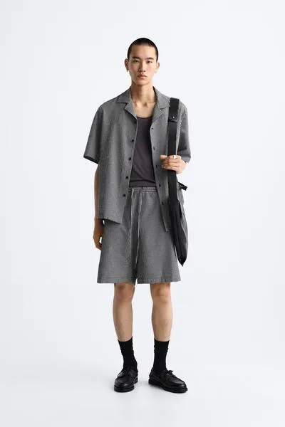 CAMISA SEERSUCKER CUADROS