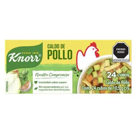 Caldo de Pollo Knorr 24 Cubos de 10.5 g