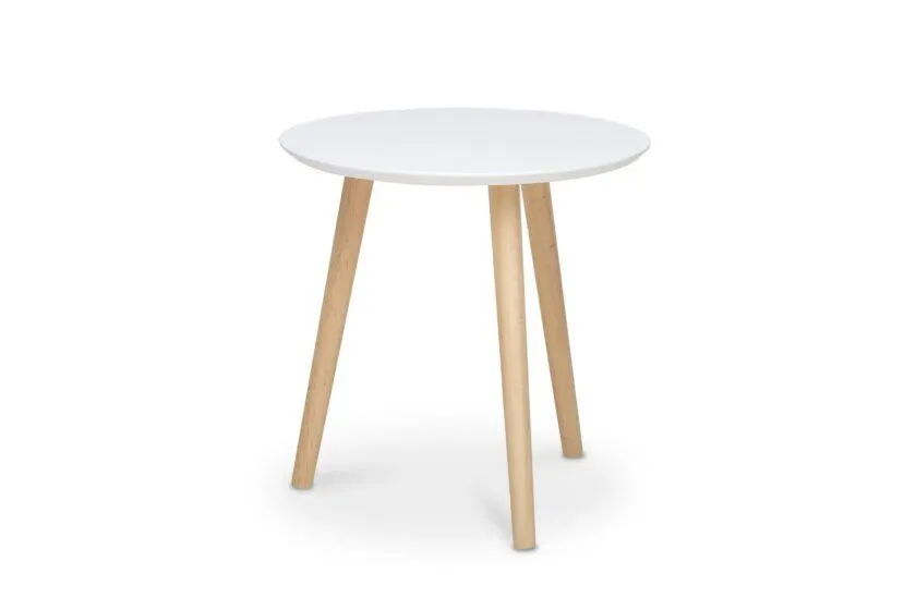 Mesa lateral Ana Grande Blanco 48×45 cm
