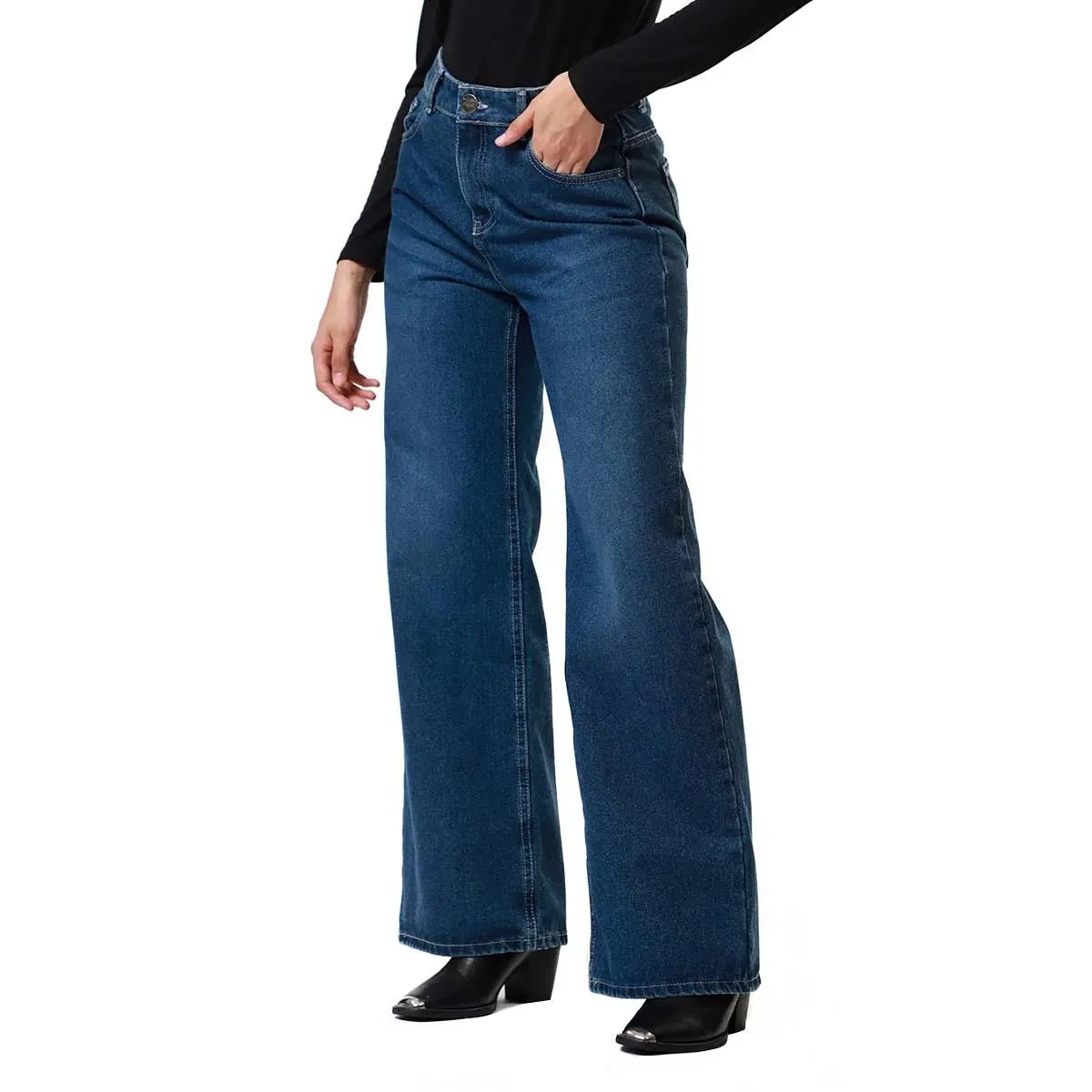 Pantalón De Mezclilla Para Jovencitas Lob Azul Oscuro DJNA0018