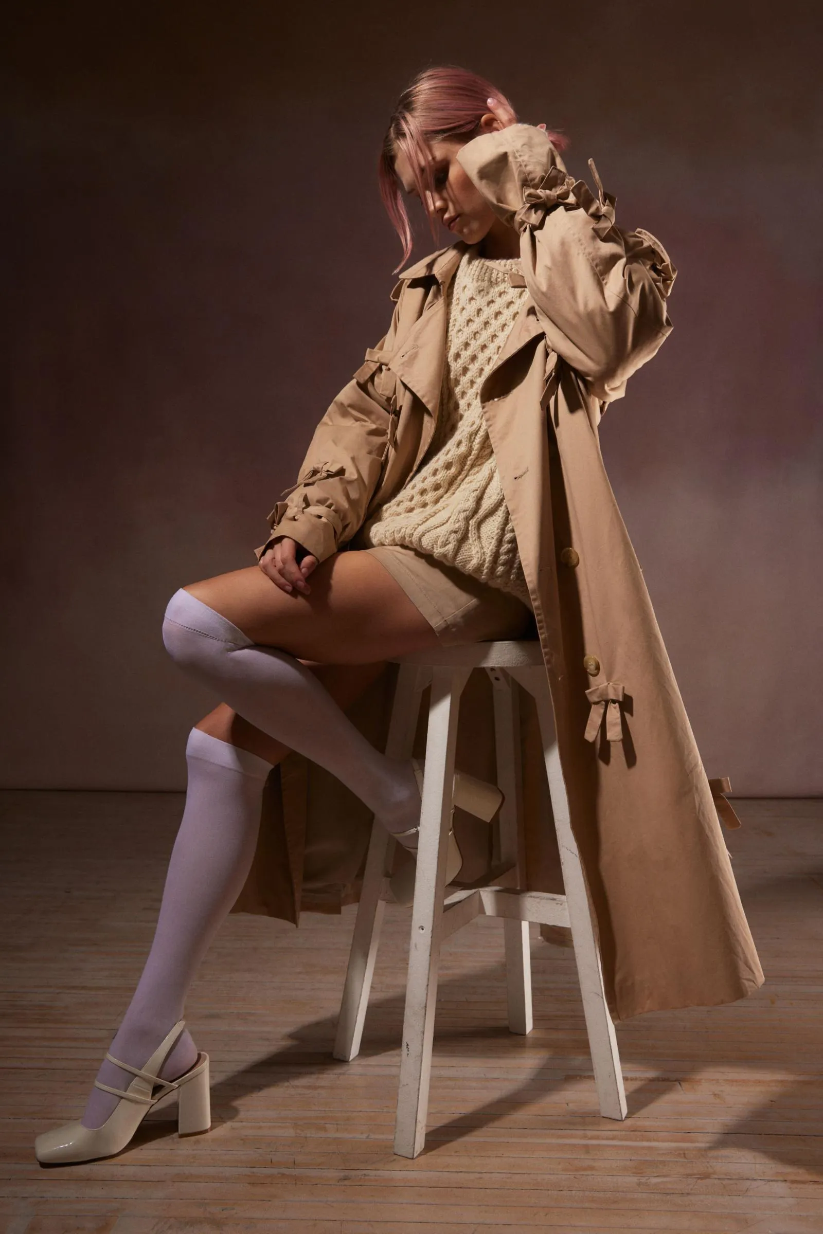 Sister Jane Bruno Bow Trench Coat