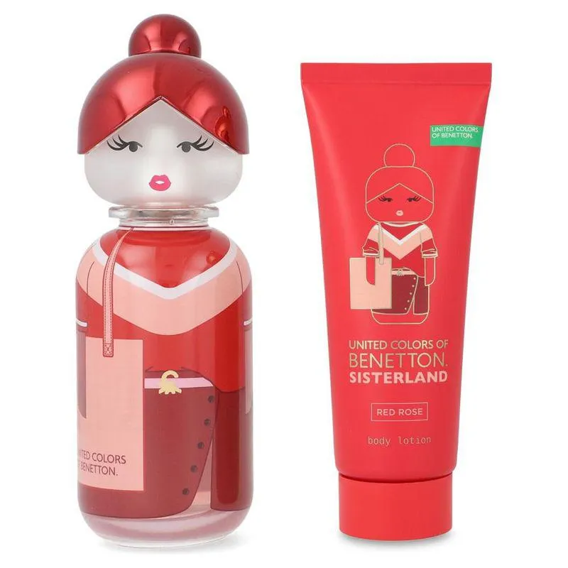 Set Benetton Sisterland Red Rose 2Pzs - Dama