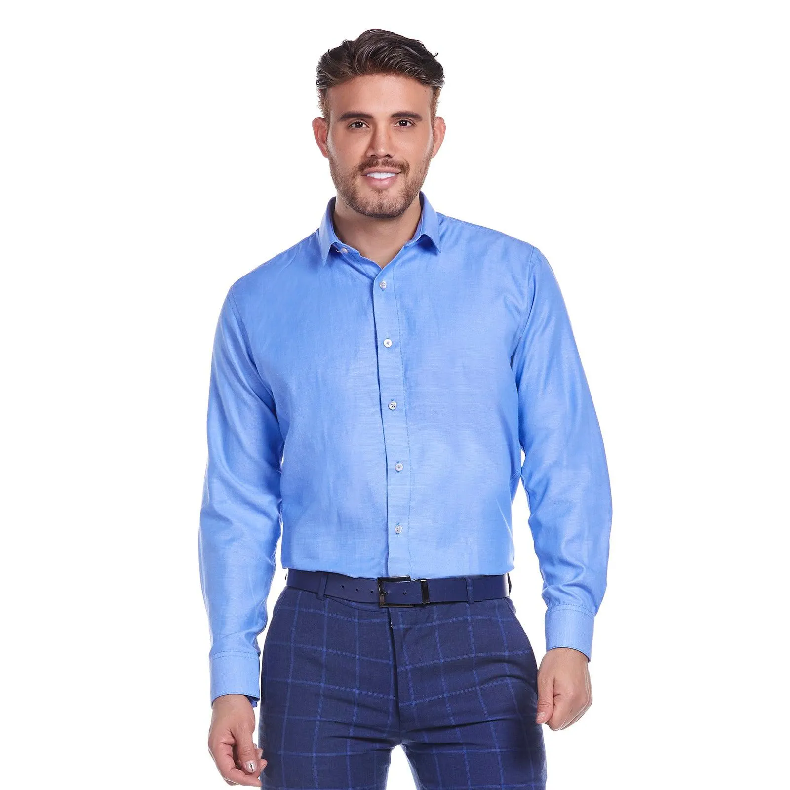 Camisa manga larga | Azul | Slim-Fit
