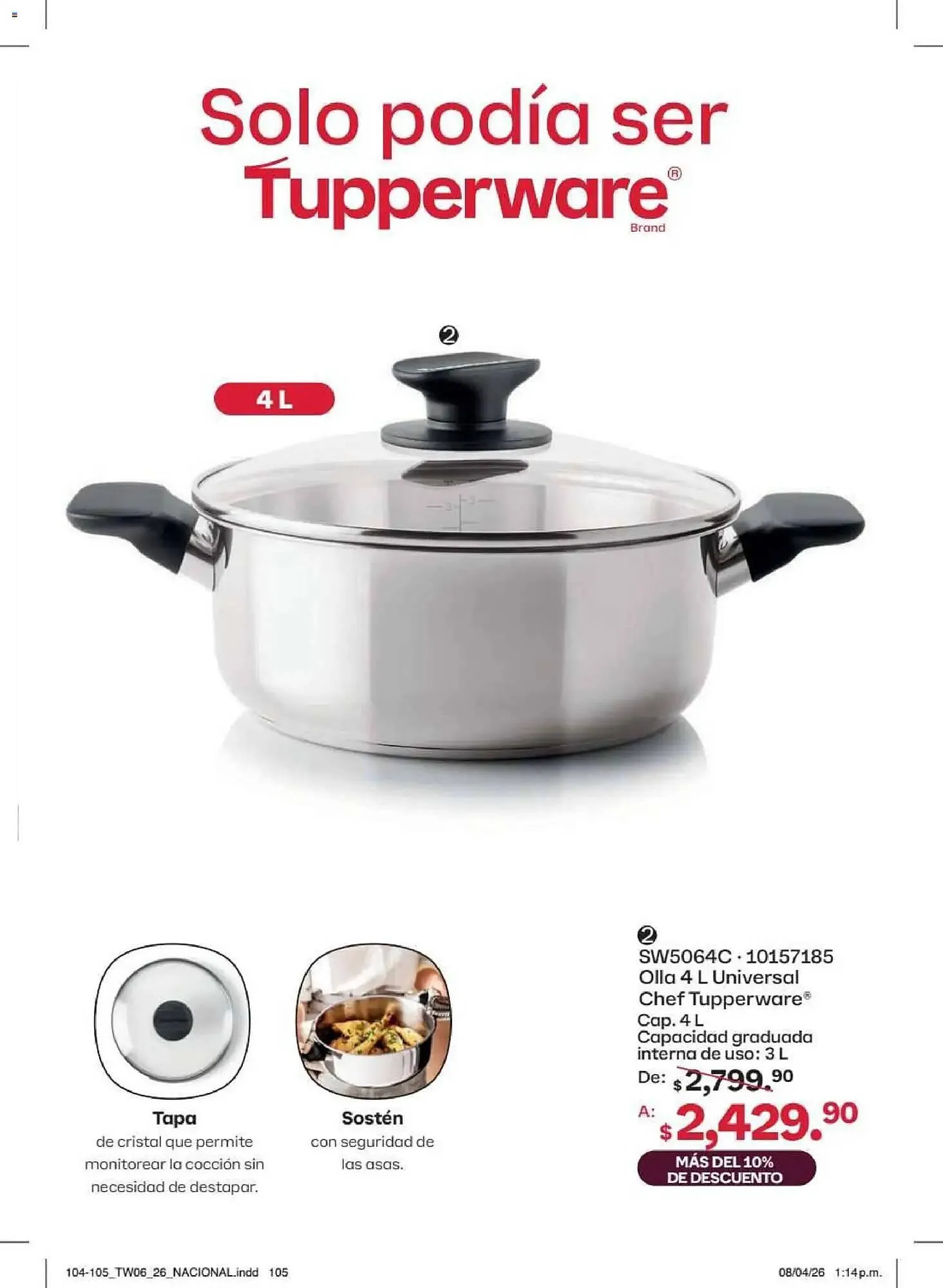 Catálogo de Catálogo Tupperware 18 de mayo al 14 de junio 2026 - Pagina 105
