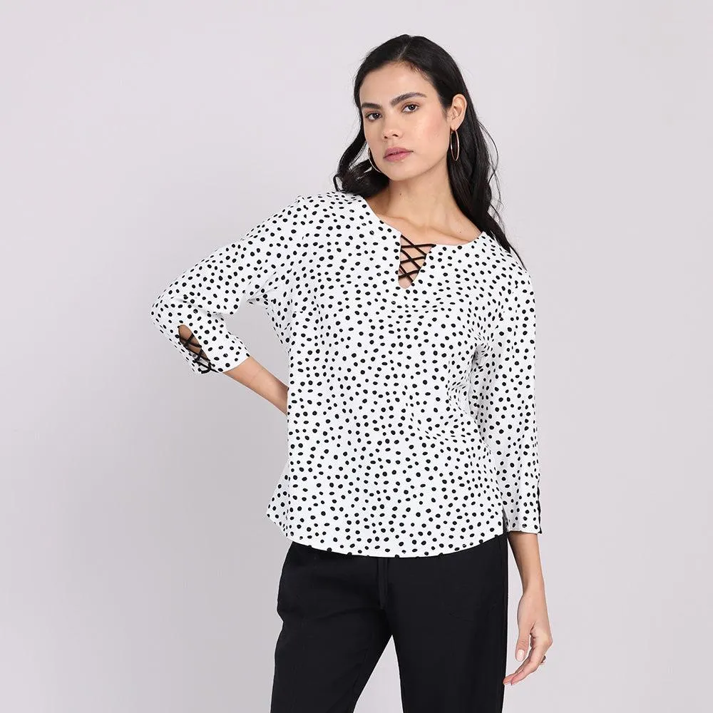 Blusa estampado lunares