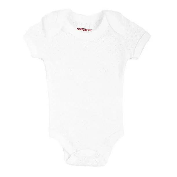Pañalero Baby Creysi Unisex 3 Meses Calado Blanco