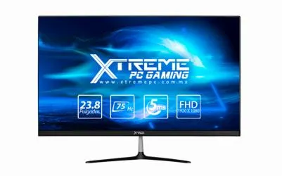 Monitor Gamer Xtreme PC Gaming Infinite Game LED 23.8", 1920x1080 Full HD, G-Sync/FreeSync, 75Hz, HDMI, Negro