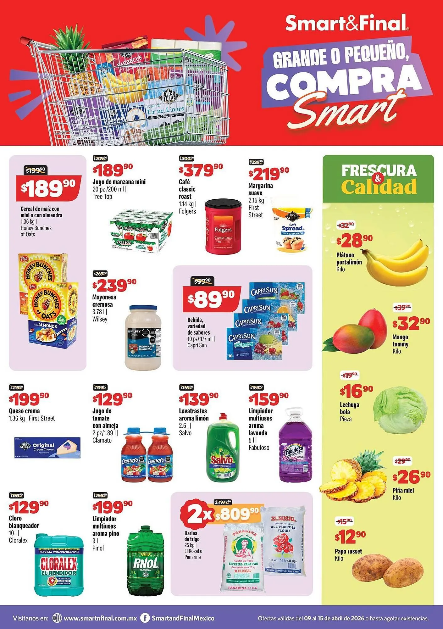 Catálogo de Catálogo Smart & Final 9 de abril al 15 de abril 2026 - Pagina 1