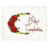 Kirkland Signature Pastel con Decoración de Rosas a Color