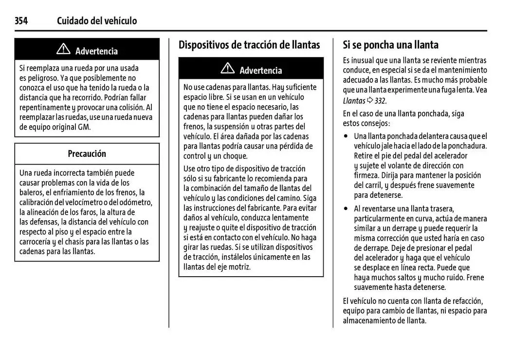 Catálogo de Chevrolet Corvette Stingray Manual del propietario 22 de enero al 31 de diciembre 2025 - Pagina 355