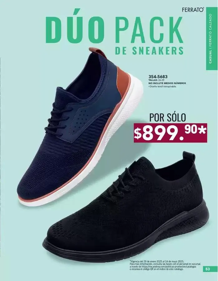 Catálogo de ANDREA | CALZADO CABALLERO 26 de enero al 24 de mayo 2025 - Pagina 53