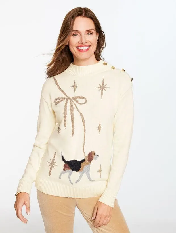 Mockneck Sweater - Delightful Dog
