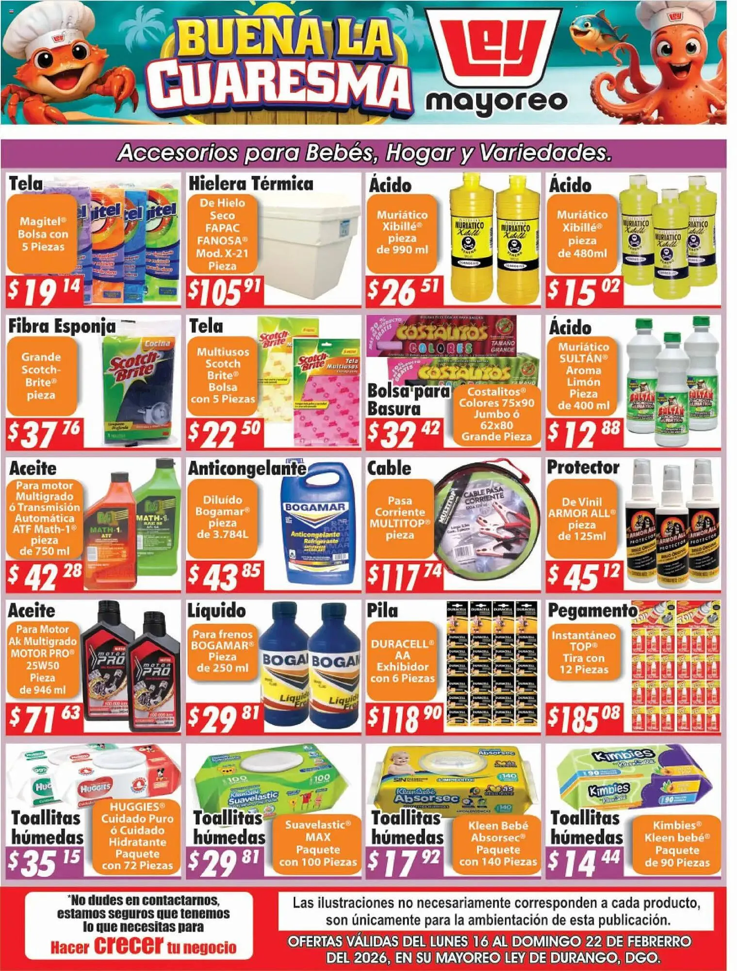 Catálogo de Folleto Casa Ley 16 de febrero al 22 de febrero 2026 - Pagina 1