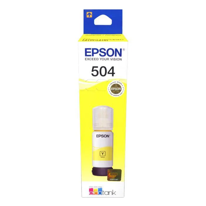 BOTE TINTA STYL.AMAR. 504 EPSON T504420 70 ML.
