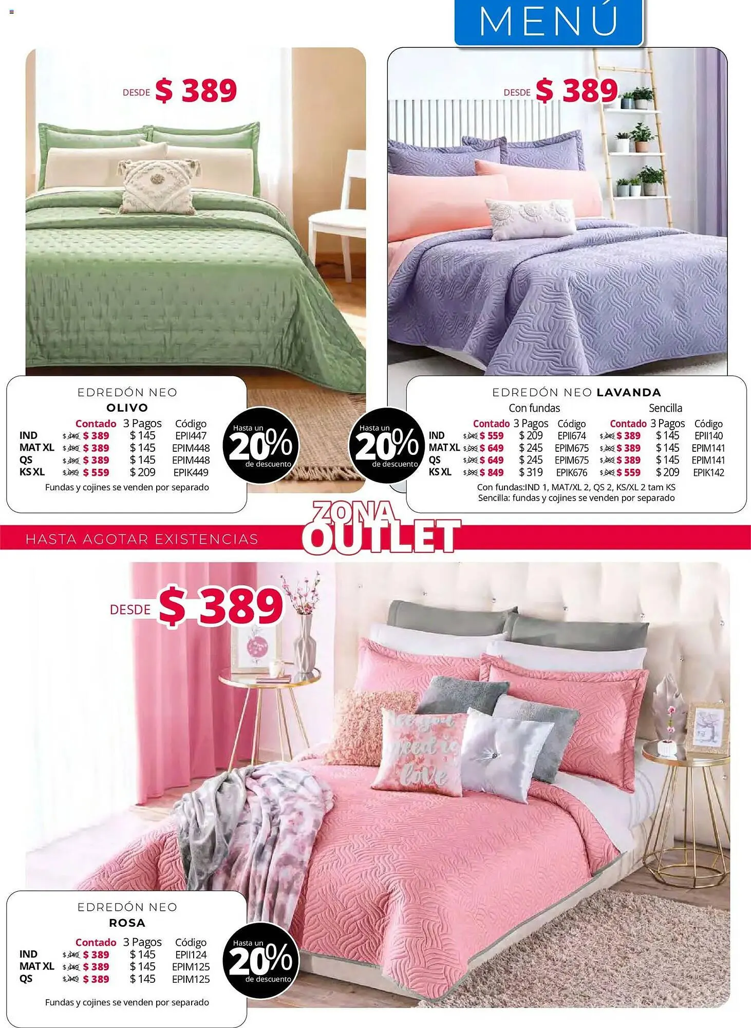 Catálogo de Catálogo Colchas Concord 1 de mayo al 1 de agosto 2026 - Pagina 219