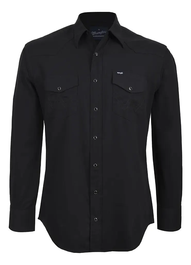 Camisa Vaquera Wrangler Hombre Manga Larga 101