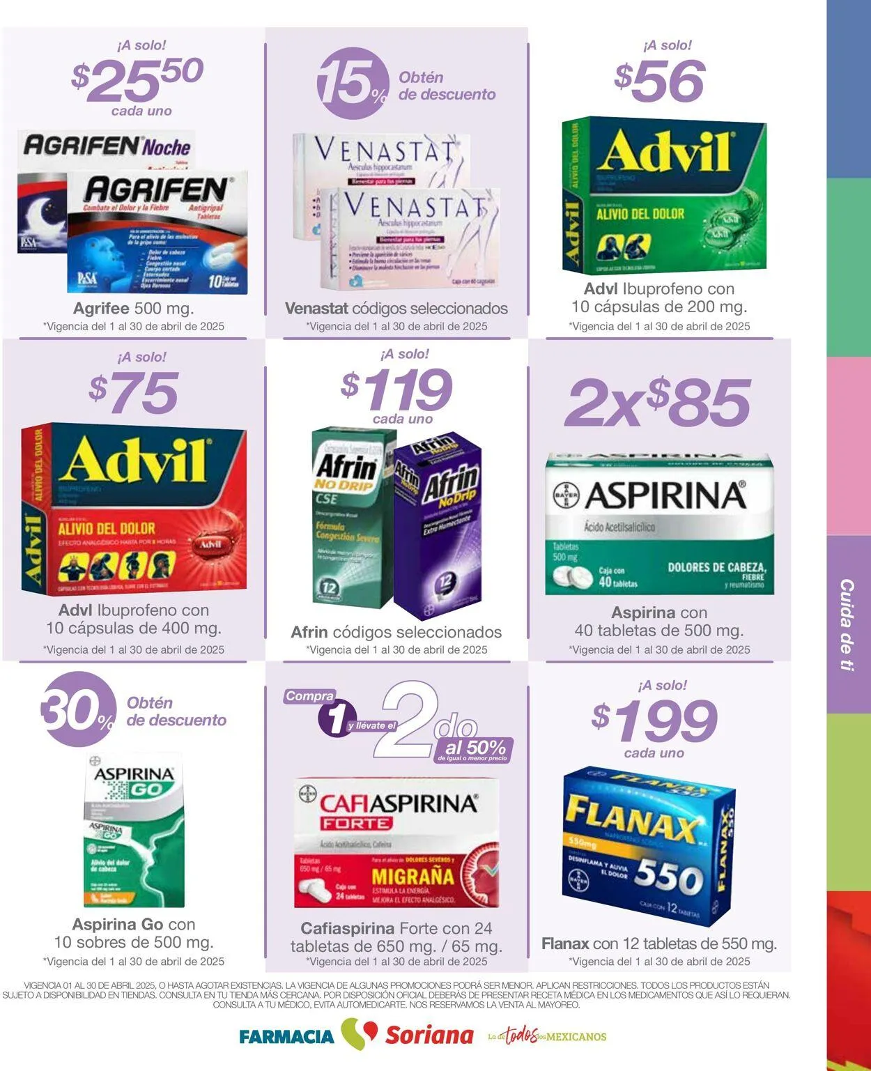 Catálogo de Soriana - Folleto Farmacia Abril Híper Nacional Oferta actual 1 de abril al 30 de abril 2025 - Pagina 12