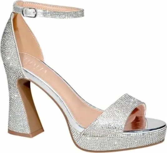 sandalias tacón plataforma piedras