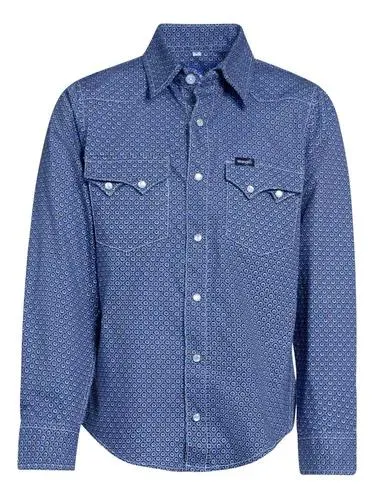 Camisa Vaquera Niño Wrangler Slim Fit Manga Larga 007