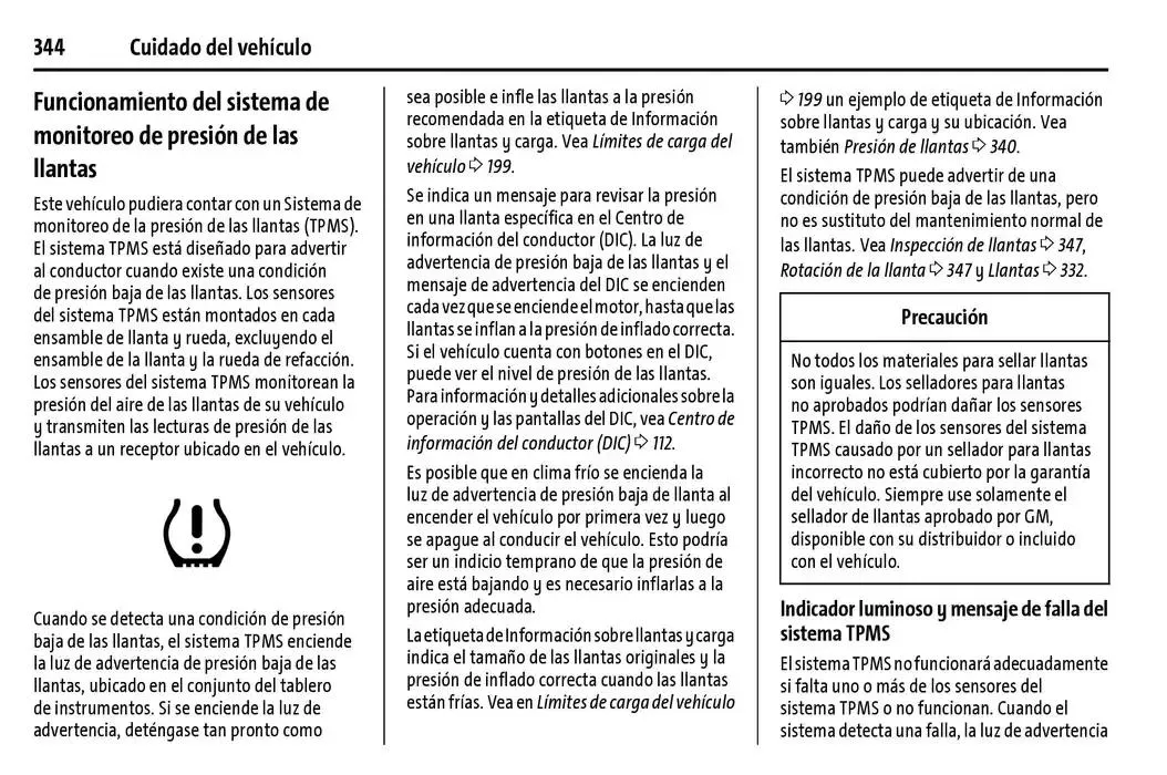 Catálogo de Chevrolet Corvette Stingray Manual del propietario 22 de enero al 31 de diciembre 2025 - Pagina 345