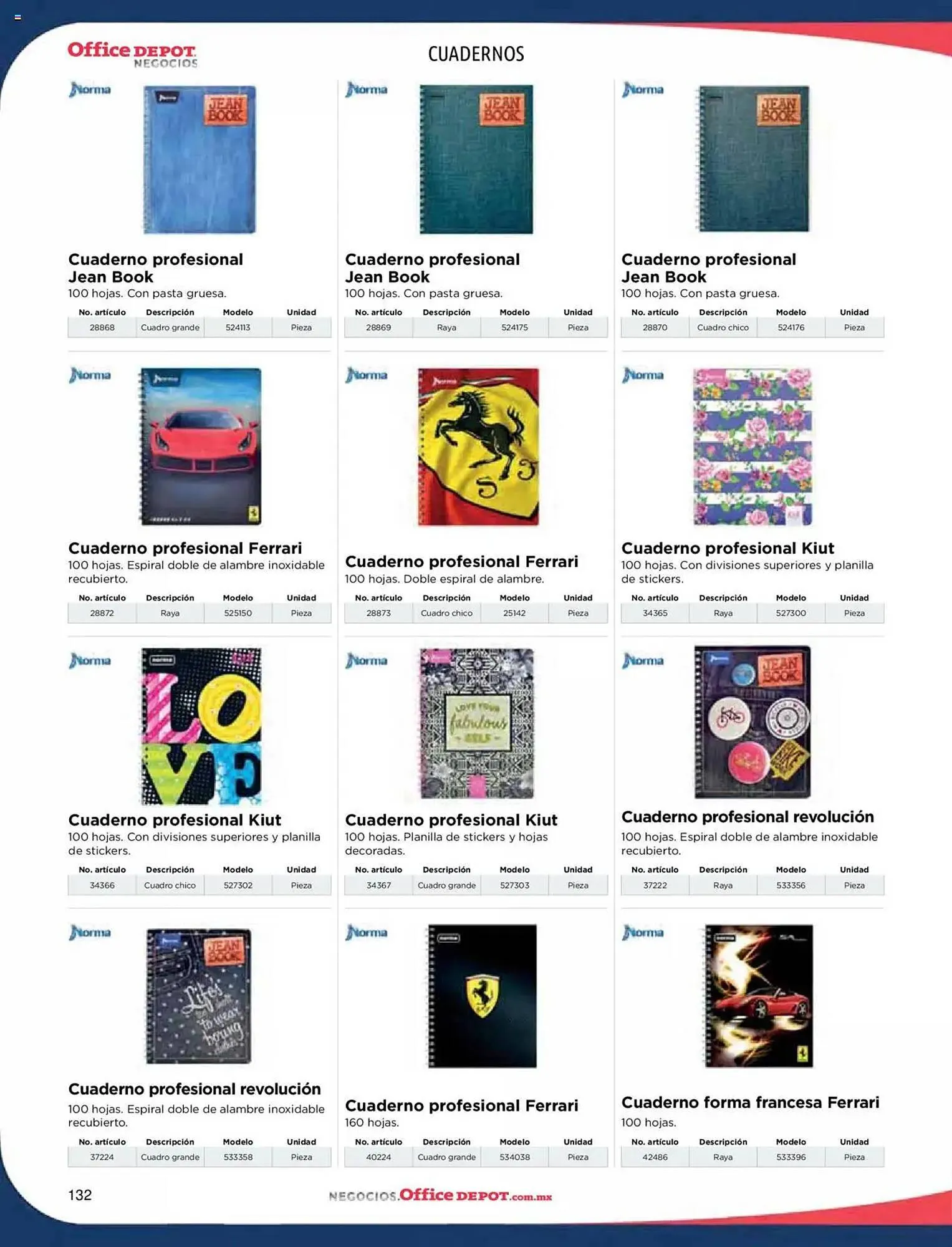 Catálogo de Catálogo Office Depot 9 de enero al 31 de diciembre 2025 - Pagina 134