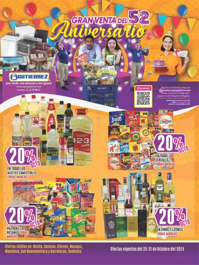 Catálogo de Gran Venta del Aniversario 25 de octubre al 31 de octubre 2024 - Pagina 1
