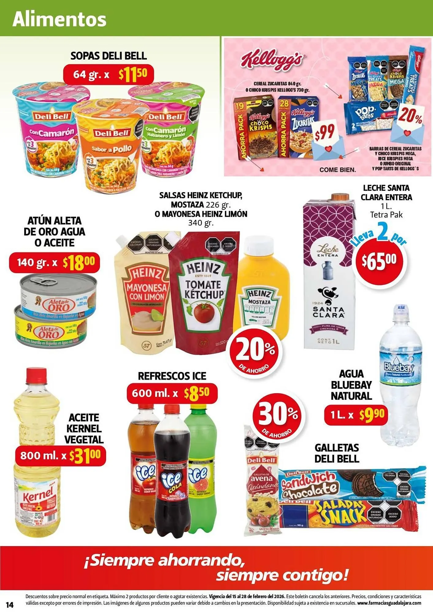 Catálogo de Folleto Farmacias Guadalajara 16 de febrero al 28 de febrero 2026 - Pagina 14