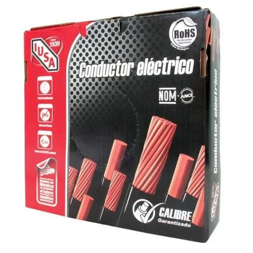 Cable Cobre Thhw-ls #14 Awg 600v 90° Negro 100mts Iusa