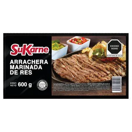 Arrachera de Res Marinada SuKarne 600 gr