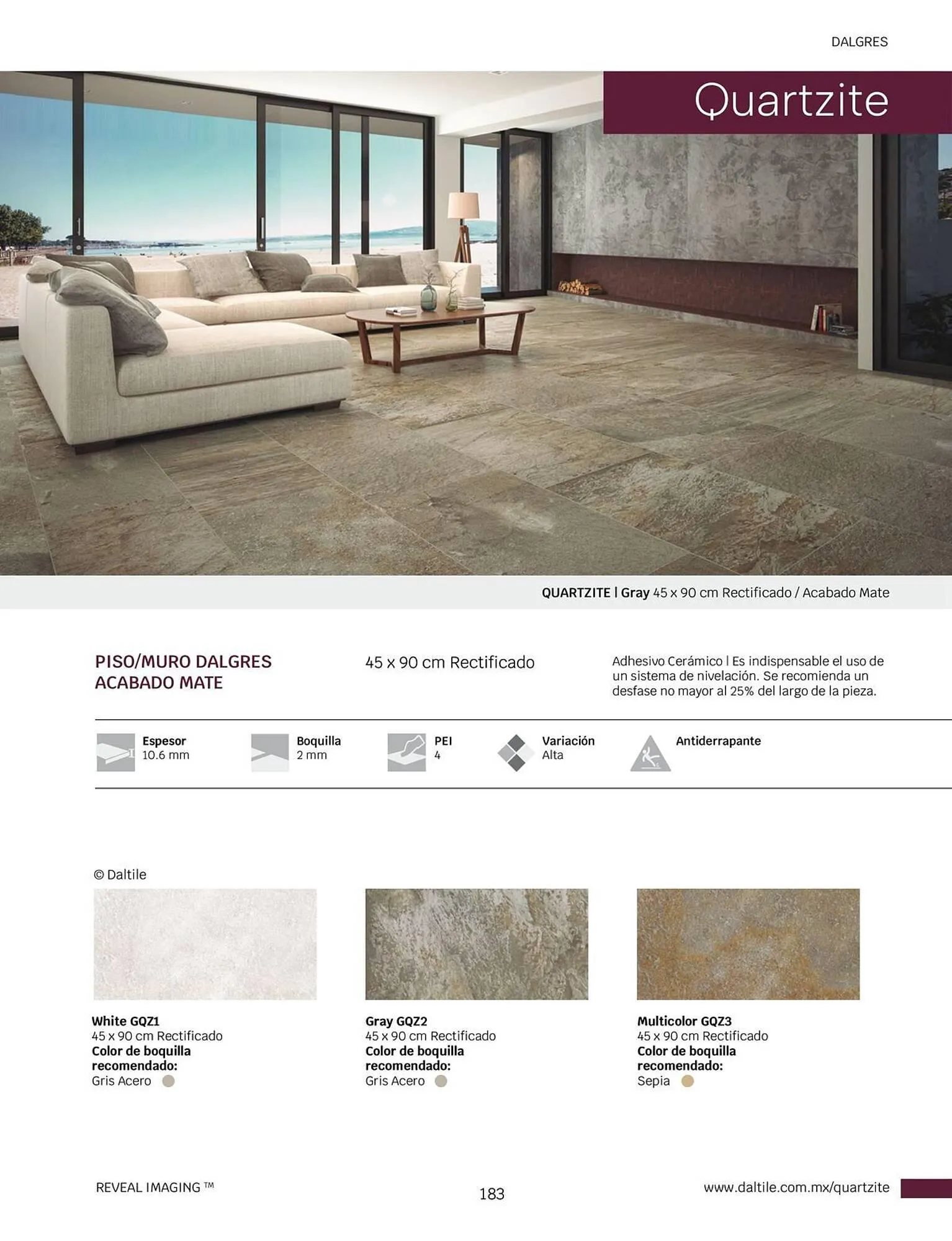 Catálogo de Catálogo Daltile 1 de enero al 31 de diciembre 2024 - Pagina 183