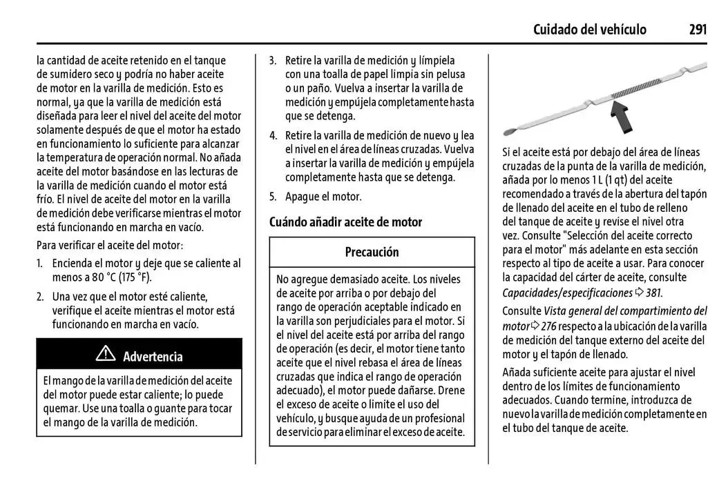 Catálogo de Chevrolet Corvette Stingray Manual del propietario 22 de enero al 31 de diciembre 2025 - Pagina 292