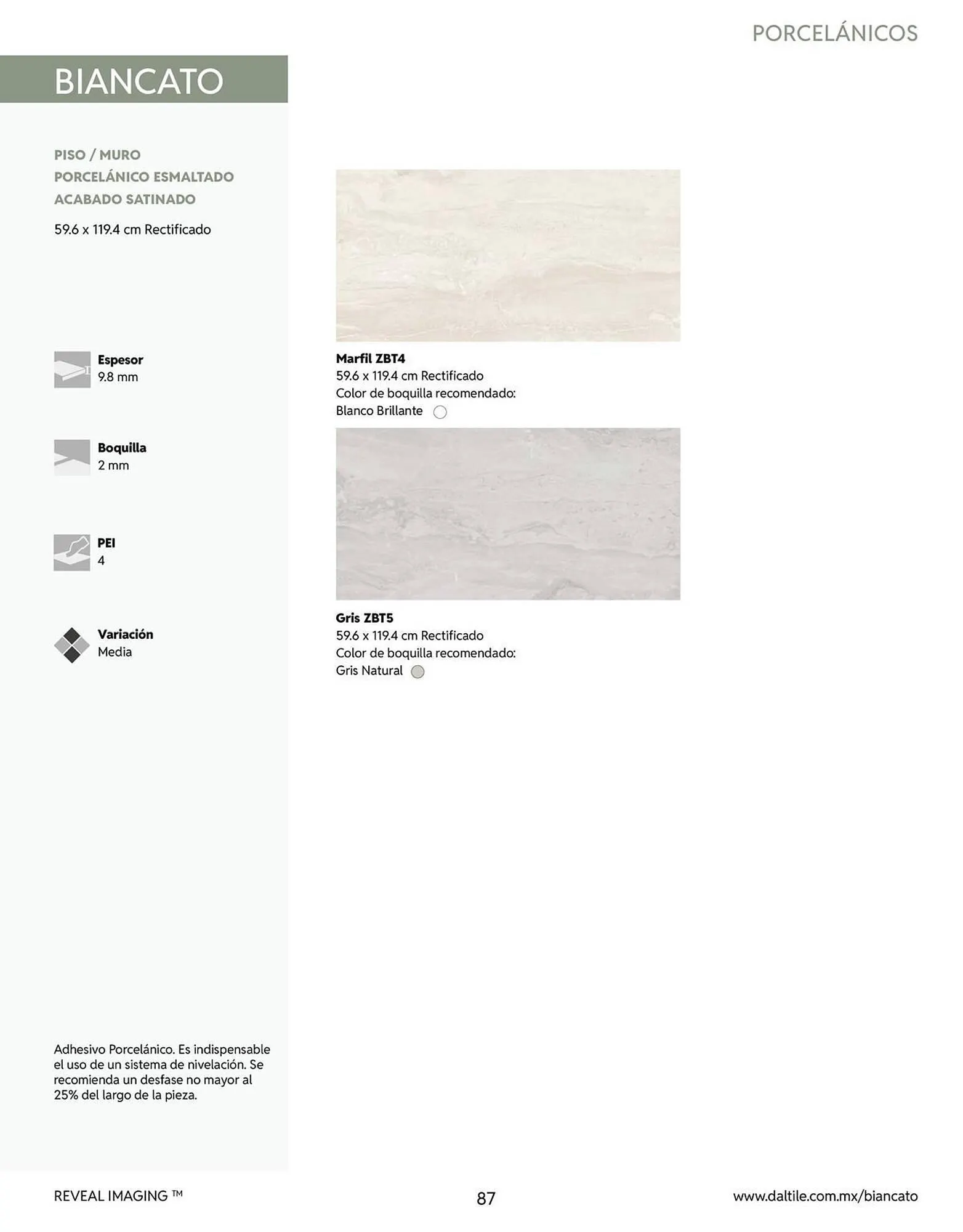 Catálogo de Catálogo Daltile 13 de enero al 31 de diciembre 2026 - Pagina 87