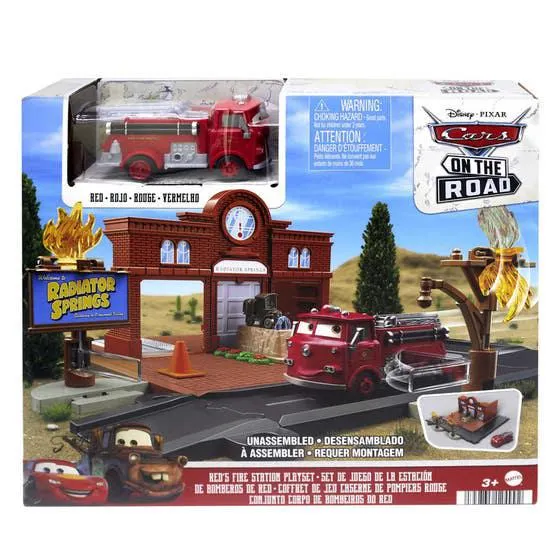 Mattel Disney-Pixar Cars Set de Juego Estación de Bomberos HMD73