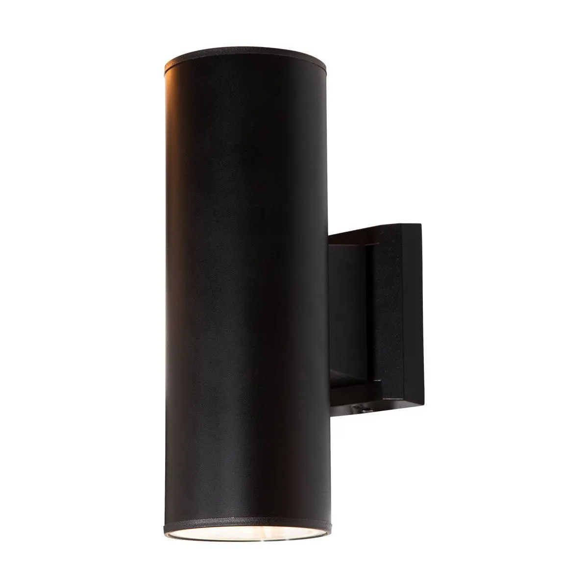 Aplique pared exterior, IP44, acabado negro, 2 luces E27, 10W