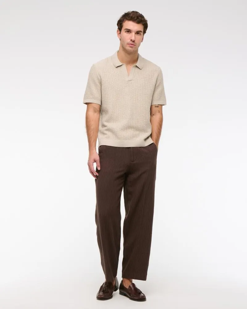 Classic Stitch Johnny Collar Sweater Polo