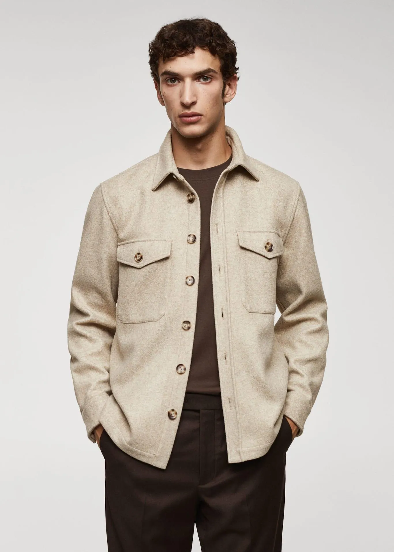 Sobrecamisa franela bolsillos