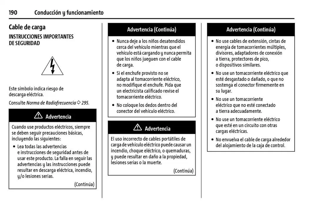 Catálogo de BrightDrop 400 Y BrightDrop 600 Manual del propietario 22 de enero al 31 de diciembre 2025 - Pagina 191