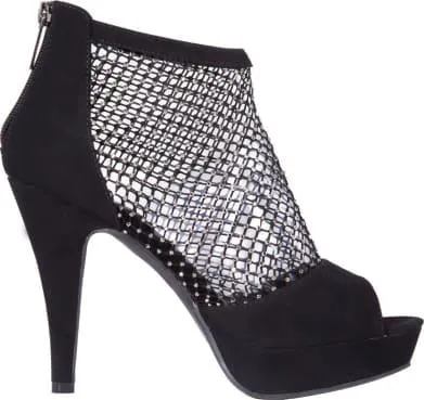 sandalia tacón plataforma malla