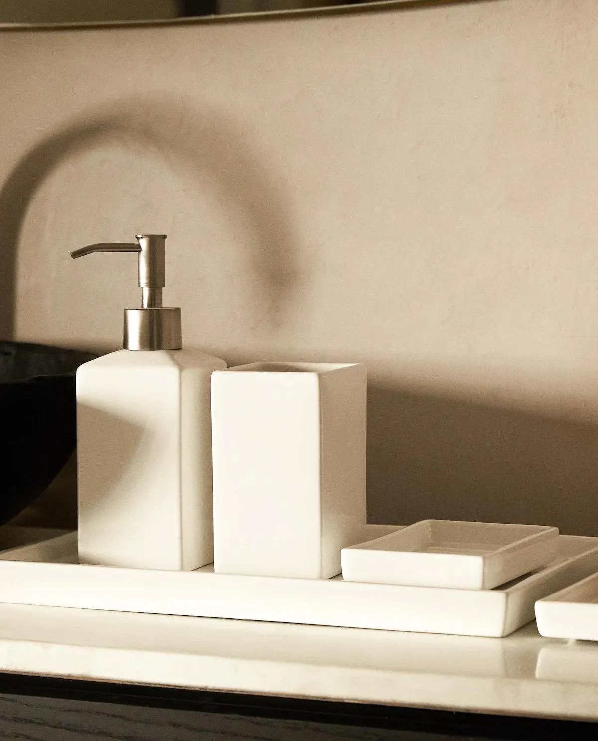 JUEGO DE BAÑO LOZA BLANCA