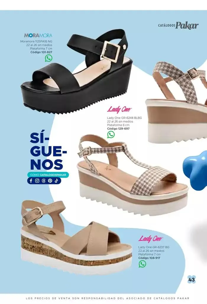 Catálogo de Pakar Sandalia 31 de enero al 31 de mayo 2025 - Pagina 43