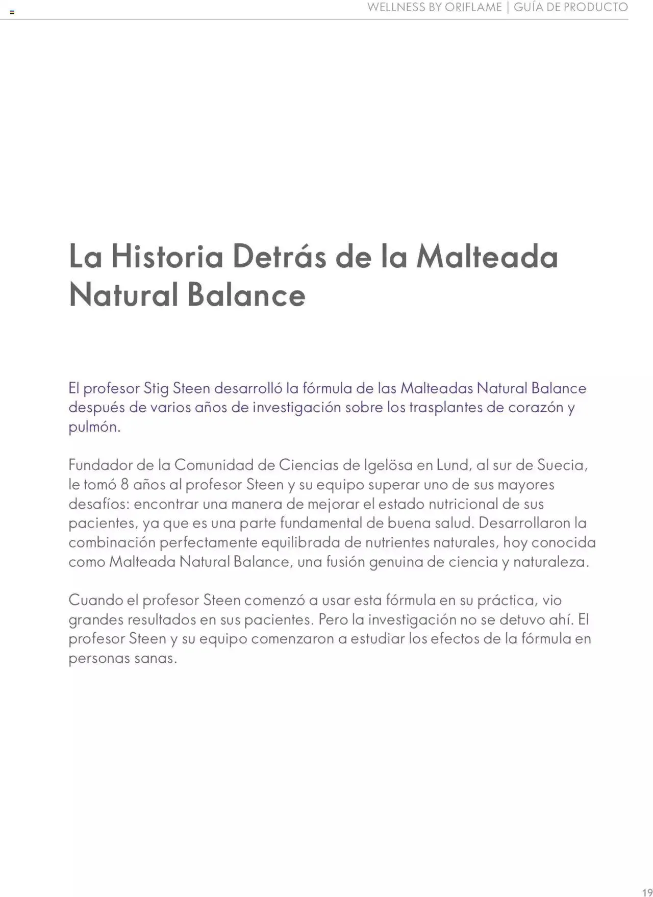 Catálogo de Oriflame - Guía de Producto Wellness 10 de noviembre al 31 de diciembre 2024 - Pagina 19