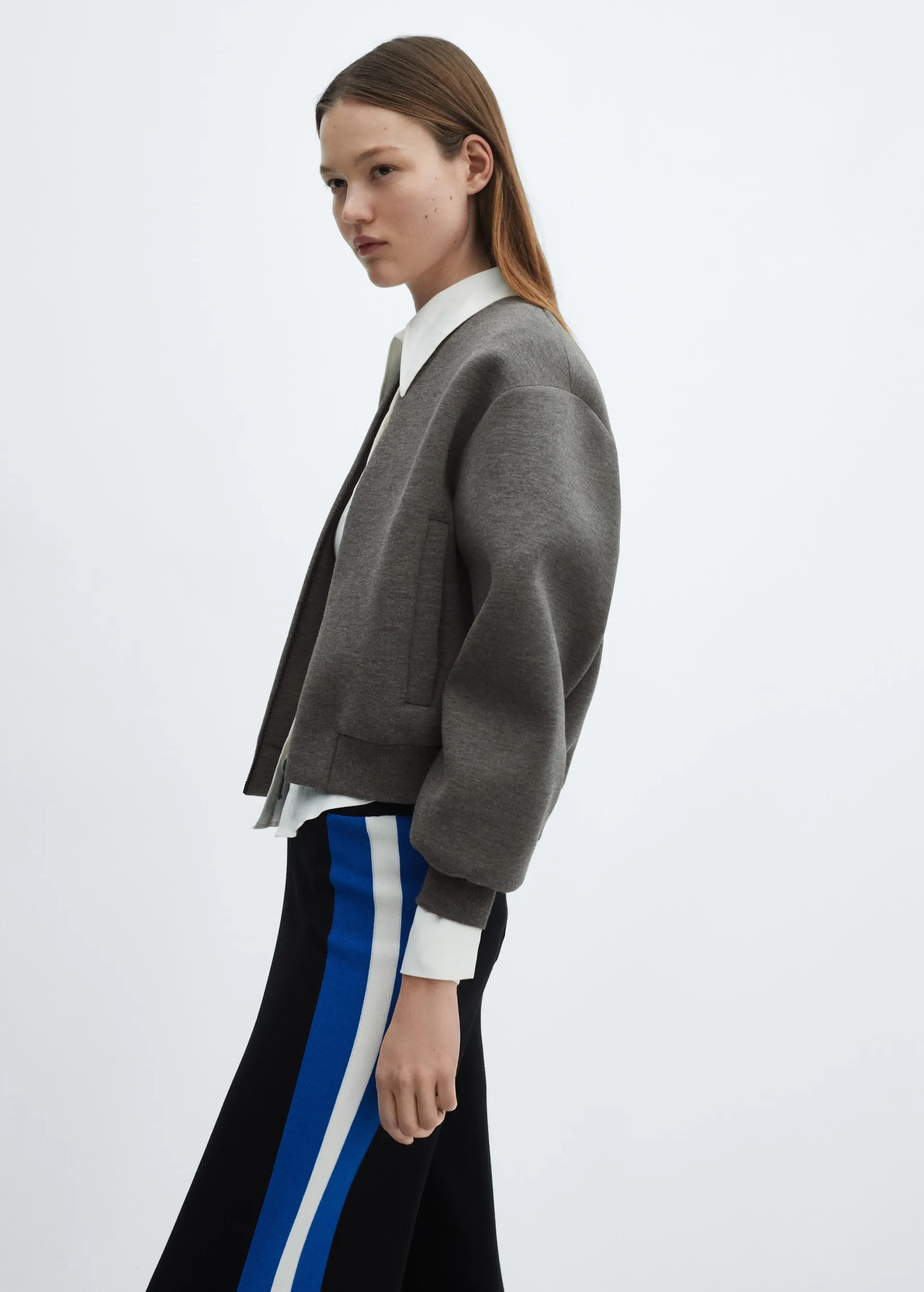 Chaqueta bomber cremallera