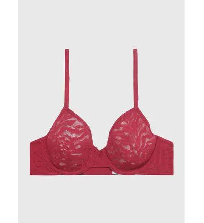 Brasier Calvin Klein Intrinsic Unlined Demi Mujer Rojo