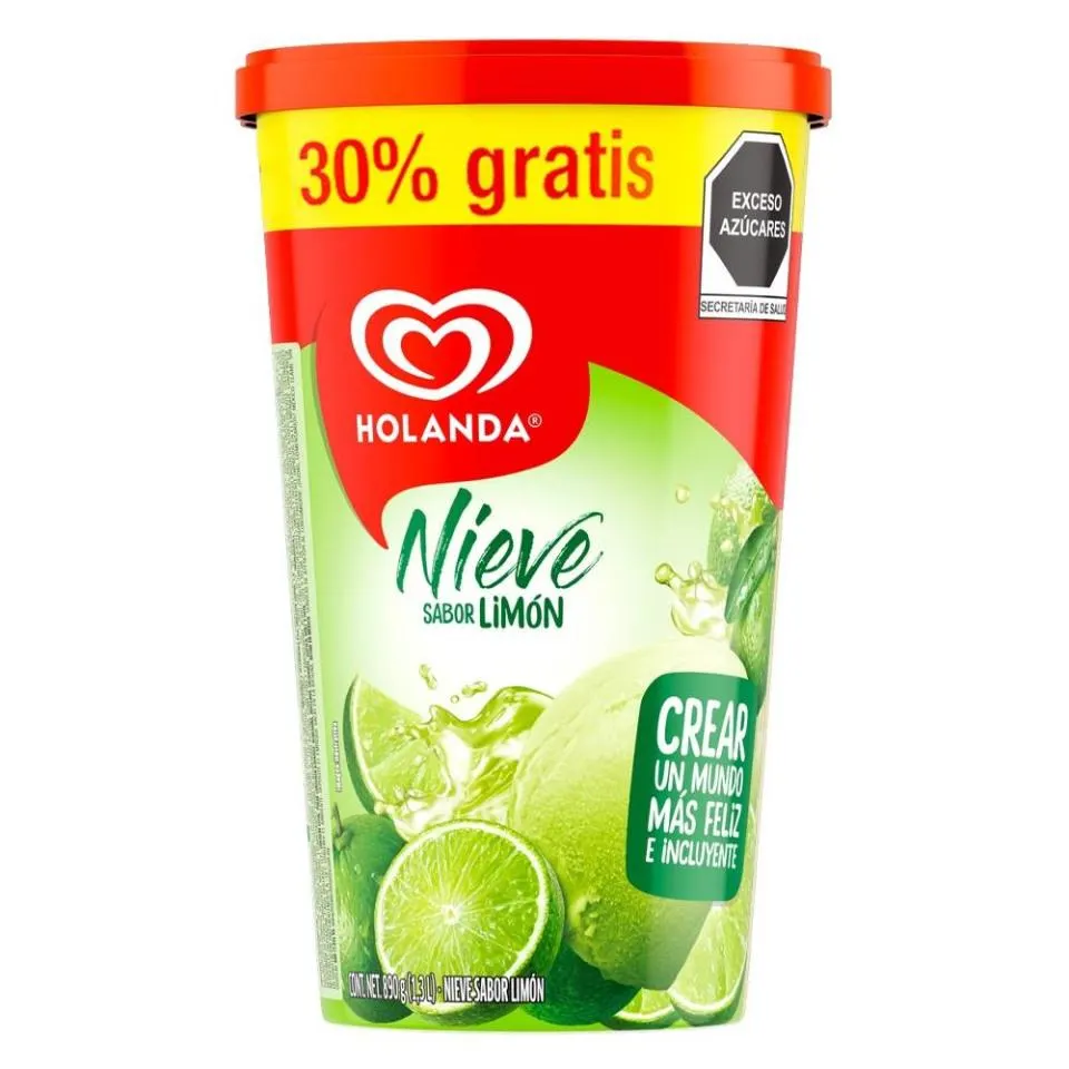 Nieve Holanda sabor limón 1.3 l