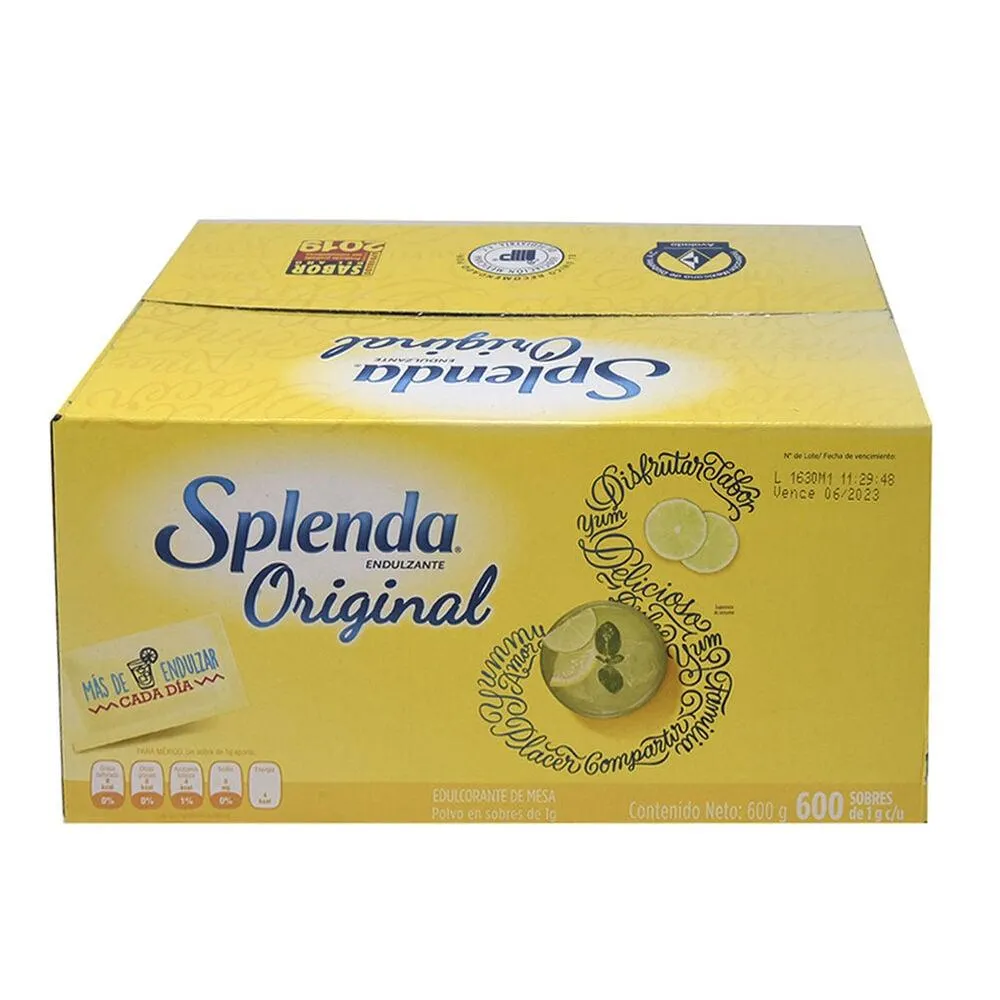 Endulzante sin Calorías Splenda 600 Sobres