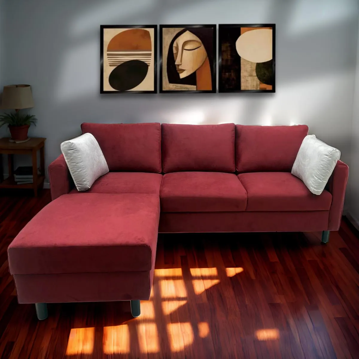 Sala Esquinera Nilda color Vino