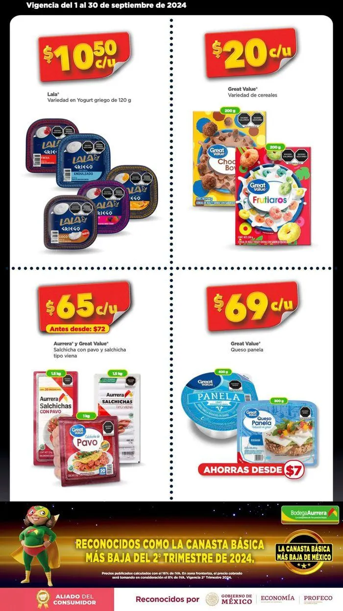 Catálogo de La Canasta Básica más baja 2 de septiembre al 30 de septiembre 2024 - Pagina 2