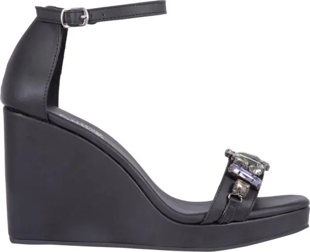 sandalia plataforma con piedras