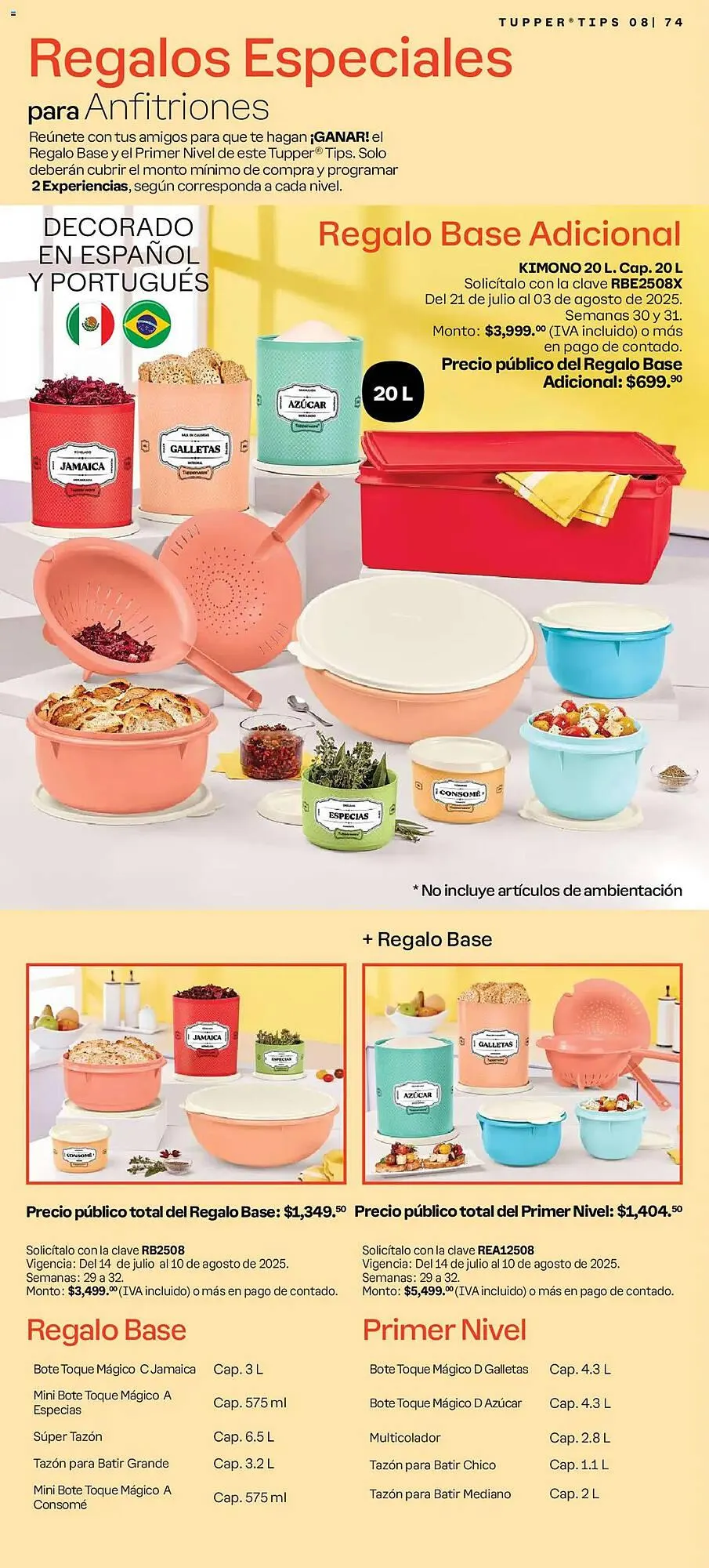 Catálogo de Catálogo Tupperware 14 de julio al 11 de agosto 2025 - Pagina 74